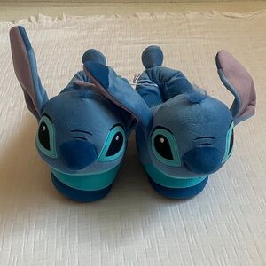 DISNEY STITCH SLIPPERS Blue Character Plush Slippers